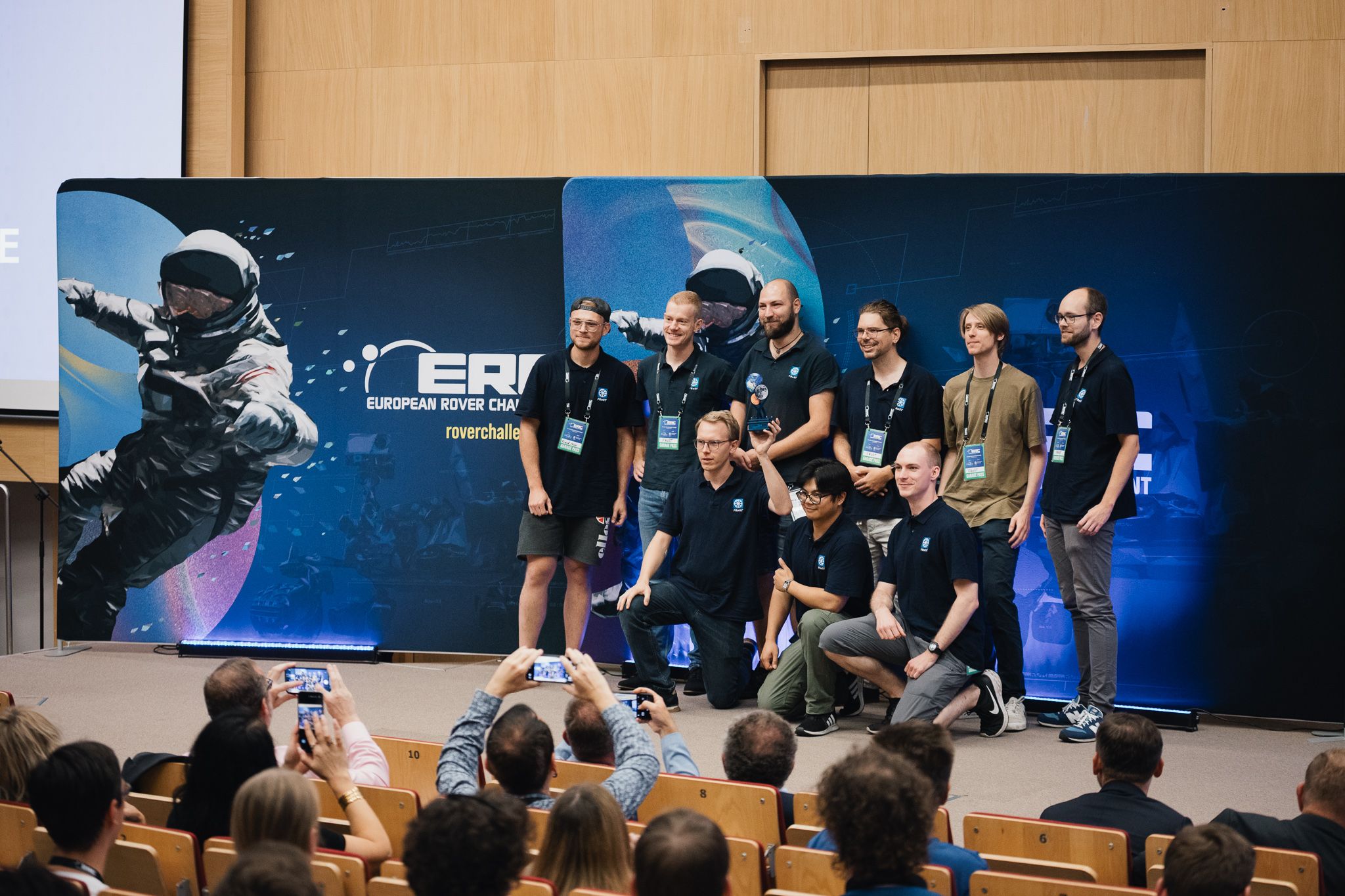 FRoST celebrating their maintenance award at ERC 2025