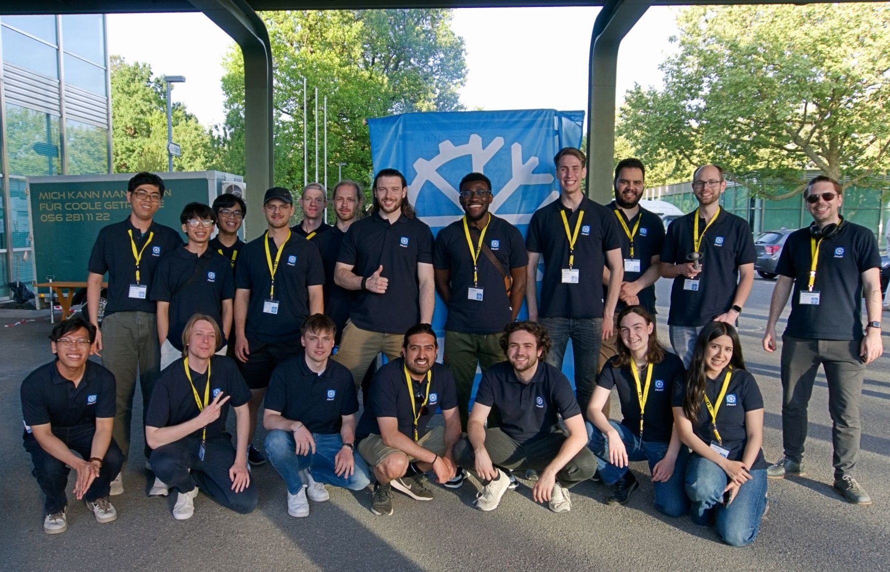 The Frankfurt Robotics Science Team (FRoST) with their new rover EROS at the FHNW Rover Träff 2026
