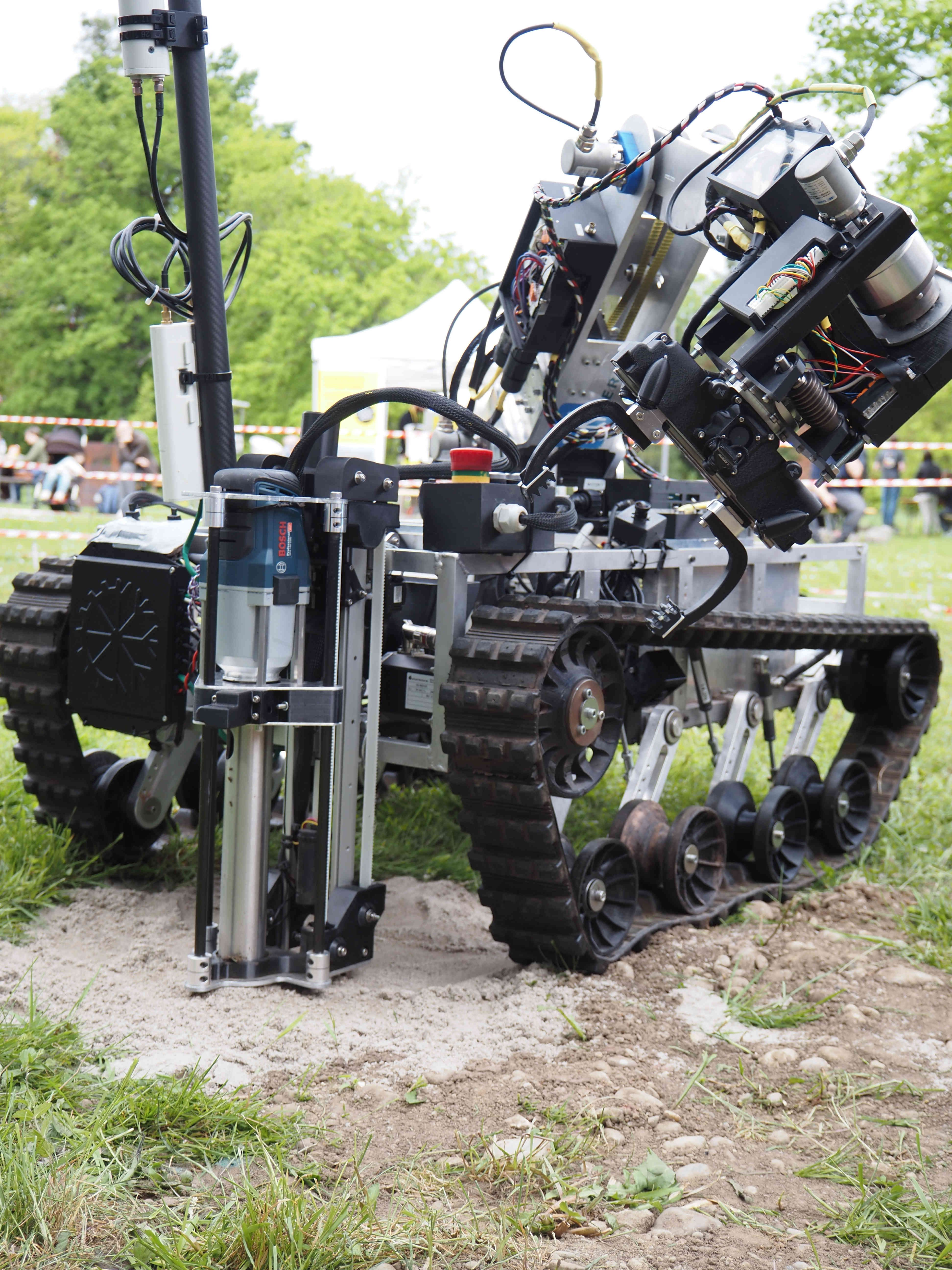 ARES performing deep-drill task